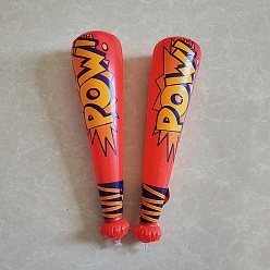 Красный Надувные бейсбольные биты из ПВХ, для праздничного оформления, красные, 420 мм