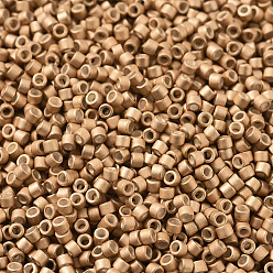 (DB1152) Galvanized Semi-Frosted Champagne MIYUKI Delica Beads, Cylinder, Japanese Seed Beads, 11/0, (DB1152) Galvanized Semi-Frosted Champagne, 1.3x1.6mm, Hole: 0.8mm, about 10000pcs/bag, 50g/bag