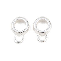 Посеребрённый Поручни из латунной трубки, без кадмия и без свинца, 925 серебро покрытием, 10.5x3x7 мм, отверстие : 2 мм, внутренний диаметр: 4.5 мм