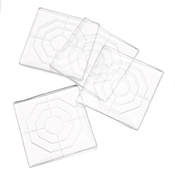 Square Silicone Furniture Foot Pad, for Wooden Leg Feet of Chair Table Sofa, Square, 80x80x3mm