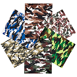 Mixed Color VINYL Heat Transfer Film, Garment Accessories, Rectangle, Mixed Color, 30.5x25cm, 6pcs/set