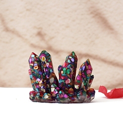 Раковина Натуральный кристалл ракушки кластерная форма украшение для дома, статуэтки фэн-шуй, 90x70 мм