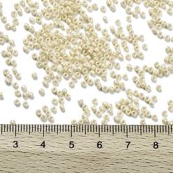 (409) Opaque AB Light Beige TOHO Round Seed Beads, Japanese Seed Beads, (409) Opaque AB Light Beige, 11/0, 2.2mm, Hole: 0.8mm, about 5555pcs/50g