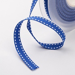 Royal Blue Grosgrain Polyester Ribbons for Gift Packings, Royal Blue, 3/8 inch(9mm), about 100yards/roll(91.44m/roll)