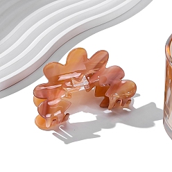 Индийский Красный Заколки для волос в форме когтей из ацетата целлюлозы, аксессуары для волос для женщин и девочек, цветок, Индийская красная, 80x60 мм