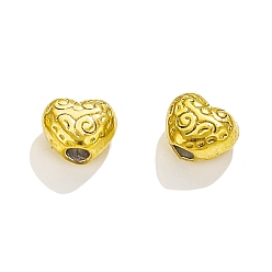Золотой 304 из нержавеющей стали бусы, сердце, золотые, 5x6.5x4 мм, отверстие : 1.8 мм