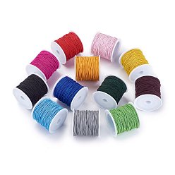 Mixed Color Elastic Cord, Mixed Color, 1mm, about 22.96 yards(21m)/roll