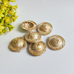 Светло-хаки Соломенная кукольная шляпа, принадлежности для изготовления кукол, светлый хаки, 31x10 мм, внутренний диаметр: 16 мм