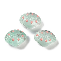 Аква Бусы лэмпворк ручной работы, формы раковины, вода, 16~16.5x12~13x9~10 мм, отверстие : 1.2 мм, около 25 шт / нитка, 16.14'' (41 см)