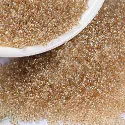 (RR161) Прозрачный Верблюд Миюки круглые бусины рокайль, японский бисер, 15/0, (rr 161) прозрачный верблюд, 15/0, 1.5 мм, отверстия : 0.7 mm, около 250000 шт / фунт