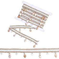 Папайя Оранжевый 3м хлопковая лента, с подвесками в форме звезды из АБС-пластика и ракушки из смолы., papayawhip, 1-3/4 дюйм (45 мм)