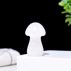 Хрусталь Статуя гриба из натурального кварца, для украшения домашнего рабочего стола, 38 мм