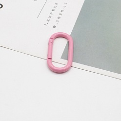 Pink Легкосплавные пружинные кольца, овальные, розовые, 50x25 мм