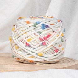 Разноцветный Хлопчатобумажные нити, для вязания спицами и крючком, красочный, 3.5 мм