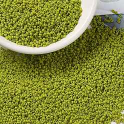 (RR2316) Matte Opaque Lime MIYUKI Round Rocailles Beads, Japanese Seed Beads, 15/0, (RR2316) Matte Opaque Lime, 1.5mm, Hole: 0.7mm, about 27777pcs/50g