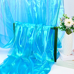 Темно-Голубой Лазерная полиэфирная ткань, для оформления сценического шоу, глубокое синее небо, 1500x0.1 мм