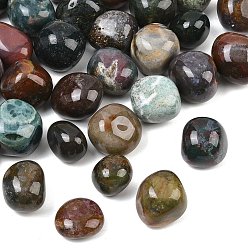 Jaspe Océan Naturelles perles jaspe océan, pierre tombée, nuggets, pas de trous / non percés, gemmes de remplissage de vase, 20~35x22~40x14~27mm
