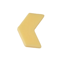 Светло-хаки Бусины из пищевого силикона со стрелками, светлый хаки, 20x10 мм