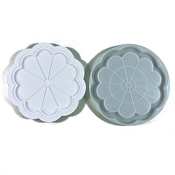 Белый Дым Поднос для цветов своими руками, силиконовые формы, формы для литья смолы, для уф-смолы, изготовление изделий из эпоксидной смолы, серый, 184x18 мм, внутренний диаметр: 180 мм