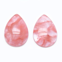 Стеклянный Камень Арбуза Арбуз каменные кабошоны, слеза, 34x24x6.5 мм