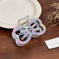 Светлый Стально-синий Заколки для волос в форме когтей из ацетата целлюлозы, аксессуары для волос для женщин и девочек, бантом, светло-стальной синий, 2 мм