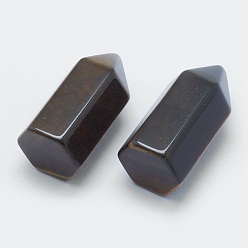 Тигровый глаз Натуральный тигровый глаз, лечебные камни, палочка для медитативной терапии, уравновешивающая энергию рейки, неочищенные / без отверстий, пуля, 33~35x16~17x14.5~15 мм