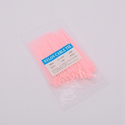 Pink Пластиковые кабельные стяжки, завязки, молнии, розовые, 100x4.5x3.5 мм, 100 шт / пакет