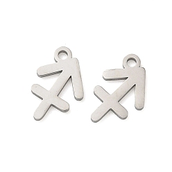 Стрелец 304 Подвески в виде созвездий из нержавеющей стали, Стрелец, 11x8x1 мм, отверстие : 1.2 мм