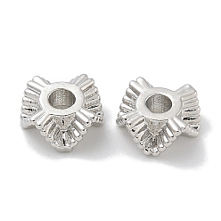 Платина Рейка из латунной проставки, долговечный, без свинца и без кадмия, платина, 8x3.5 мм, отверстие : 2.5 мм