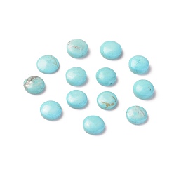 Бирюза Природные кабошонов Говлит, окрашенные, полукруглый, бирюзовые, 5x2 мм