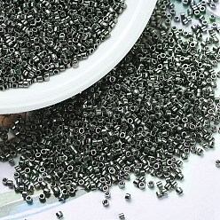 (DB0457) Galvanized Dark Steel Green MIYUKI Delica Beads, Cylinder, Japanese Seed Beads, 11/0, (DB0457) Galvanized Dark Steel Green, 1.3x1.6mm, Hole: 0.8mm, about 20000pcs/bag, 100g/bag