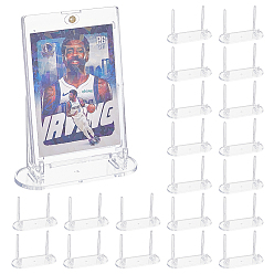 Прозрачный Пластиковые подставки для монет, овальные, прозрачные, 96x34x68 мм