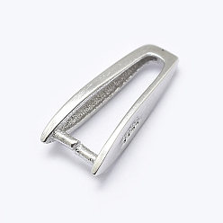 Платина Антикоррозийное родиевое покрытие 925 подвески из стерлингового серебра, ледоруб и щепотку поручительств, платина, 11.5x5x2.5 мм, штифты : 0.7 мм