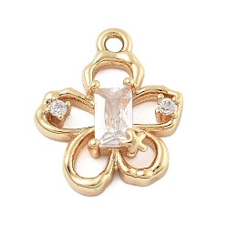 Золотой Подвески из кубического циркония с микропаве, без кадмия, без никеля и без свинца, , золотые, 14.5x12x4.5 мм, отверстие : 1.2 мм