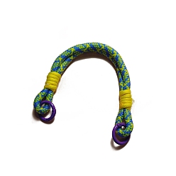 Dodger Blue Nylon Braided Lanyard, Mobile Strap, with Metal Clasp, Phone Cases Accessories, Dodger Blue, 30cm