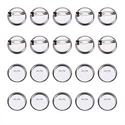 Platine Diy accessoires de broche en fer, ébauches de base Broche plateaux dos, platine, 29mm