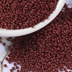 (RR4469) Duracoat Dyed Opaque Jujube MIYUKI Round Rocailles Beads, Japanese Seed Beads, (RR4469) Duracoat Dyed Opaque Jujube, 15/0, 1.5mm, Hole: 0.7mm, about 5555pcs/bottle, 10g/bottle