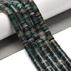 (RRHB277) Кристалл на подкладке из медово-бежевого цвета Природного индийского агата бисер нитей, диск, Heishi бусы, 6x1.5 мм, отверстие : 0.6 мм, около 239 шт / нитка, 15.28~15.35'' (38.8~39 см)