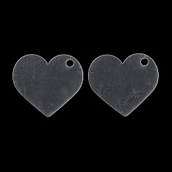 Прозрачный Прозрачные акриловые диски большие подвески, акриловые заготовки, сердце, прозрачные, 50x44x2 мм