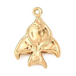 Fish 304 подвески из нержавеющей стали, рыба, 18x13x3 мм, отверстие : 1 мм