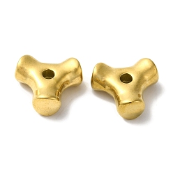 Золотой 304 из нержавеющей стали бусы, треугольные, золотые, 12x13x5 мм, отверстие : 1.8 мм