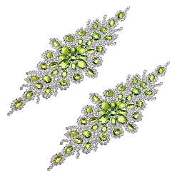 Оливин Горный хрусталь, аксессуары для костюма, цветок, оливина, 85~88x235x5.5 мм