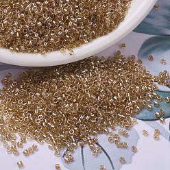 (DB0901) Sparkling Honey Beige Lined Crystal MIYUKI Delica Beads, Cylinder, Japanese Seed Beads, 11/0, (DB0901) Sparkling Honey Beige Lined Crystal, 1.3x1.6mm, Hole: 0.8mm, about 2000pcs/bottle, 10g/bottle