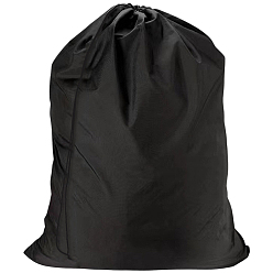 Черный Прямоугольный дорожный мешок для белья из ткани Оксфорд, шнурок сумки, органайзер для грязной одежды, чёрные, 90x60x0.2 см