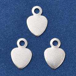 Сердце Латунь прелести, без кадмия и без свинца, сердце, 11x7x0.5 мм, отверстие : 1.8 мм