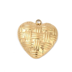 Настоящее золото 18K 304 подвески из нержавеющей стали, ионное покрытие (ip), шарма сердца, реальный 18 k позолоченный, 20.5x20x3.5 мм, отверстие : 2 мм