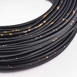 Black Aluminum Wire, Black, 3mm, about 10.4m/roll