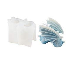 Белый Силиконовые формы для свечей своими руками, для изготовления ароматических свечей, крыло дракона, белые, 11.5x8 см