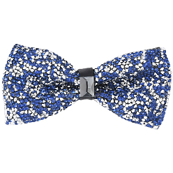 Капри Синий 1полиэстер с галстуками-бабочками из страз для жениха, регулируемые галстуки-бабочки, бантом, Капри синий, 540 мм