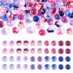 (52) Непрозрачная лаванда Стеклянный кукольный глаз, мягкая игрушка глаз, для поделок куклы игрушки кукольные плюшевые животные изготовление, полукруглый, разноцветные, 8x4.5 мм